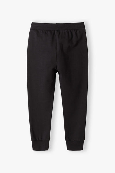 Graphite sweatpants with a key print in the pocket