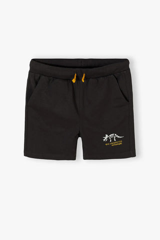 Cotton shorts for a boy with a dinosaur