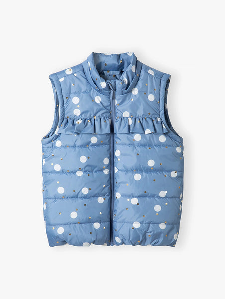 Jacket for girls with detachable sleeves