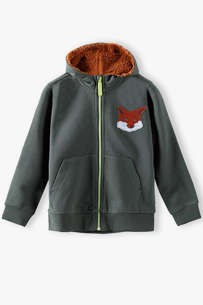 Boys' hooded sweatshirt - green