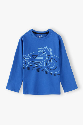 Blue T-Shirt with a motorbike