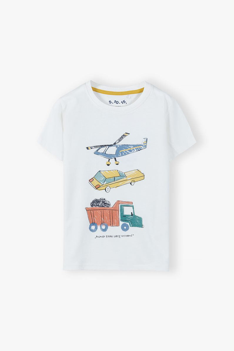 Cotton t-shirt for a boy with a print