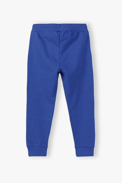 Sweatpants reinforced on the knees - blue