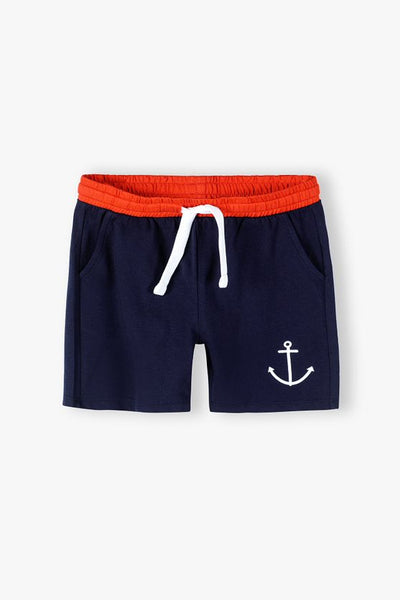 Blue short with an anchor