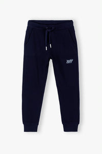 Cotton sweatpants with a reflective print
