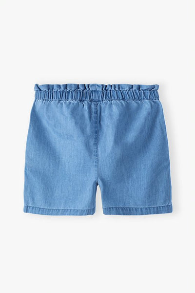 Blue baggy shorts for a girl