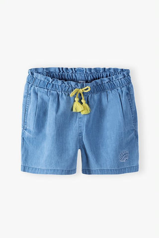 Blue baggy shorts for a girl