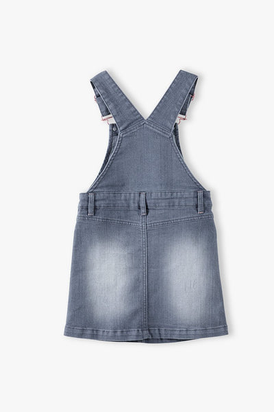 Girl's denim dress with a star at the front