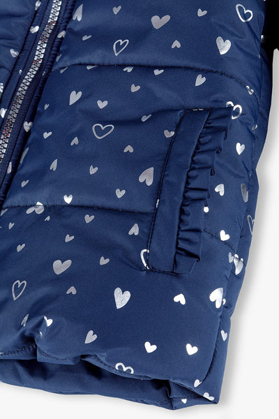 Navy Blue Jacket - with hearts
