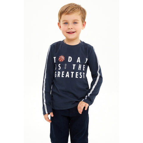 A cotton blouse for boys - Today is the greatest