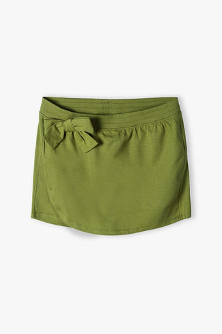 Green shorts for little girls